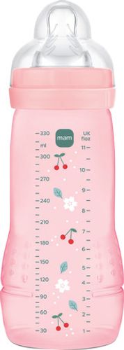 בקבוק מאמ עם פטמה שלב 3 | 330 מ׳׳ל MAM דובדבן ורוד