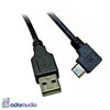 כבל MICRO USB זוויתי ל-USB איכותי מסוכך באורך 1.8 מטר