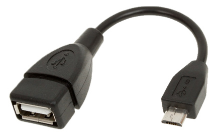 מתאם OTG מ-MICRO USB B זכר - USB נקבה