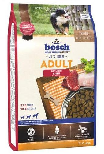 בוש Bosch מזון לכלב בוגר מכל הגזעים ללא גלוטן כבש ואורז 3 ק