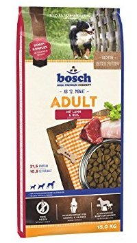 בוש Bosch מזון לכלב בוגר מכל הגזעים ללא גלוטן כבש ואורז 15 ק