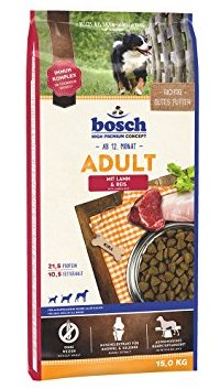 בוש Bosch מזון לכלב בוגר מכל הגזעים ללא גלוטן כבש ואורז 15 ק"ג