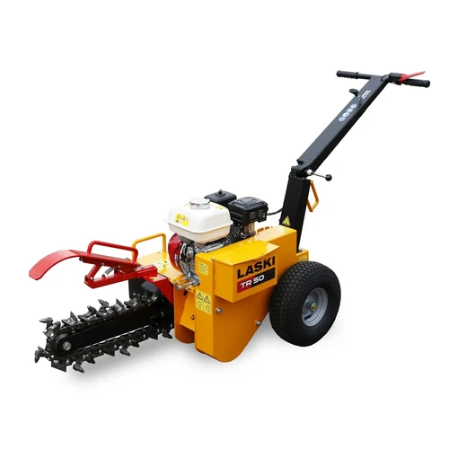 טרנצ'ר מתעל מקצועי LASKI TR50/6.5 עם מנוע בנזין Honda GX200 בהספק 6.5 כ