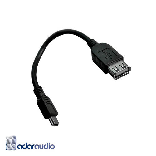כבל מתאם OTG מ-MINI USB זכר ל- USB נקבה באורך 20 ס