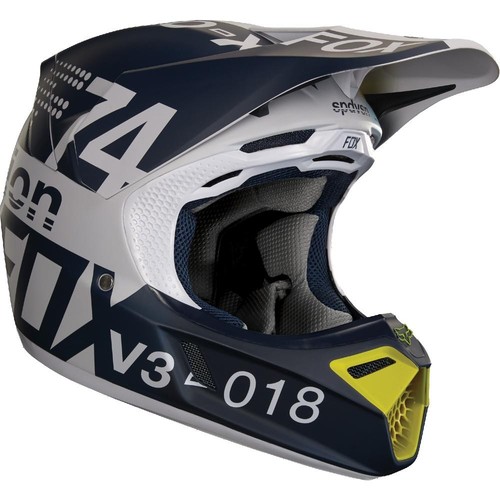 קסדת פוקס אפור / צהוב - FOX V3 DRAFTER
