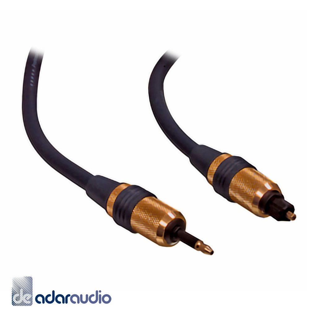 כבל אופטי Toslink - Mini Toslink 3.5MM איכותי באורך 1.8 מטר