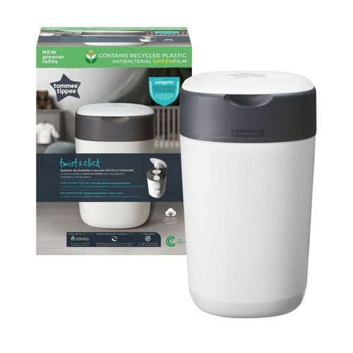 פח חיתולים לבן - Tommee Tippee Twist & Click Advanced Nappy Bin