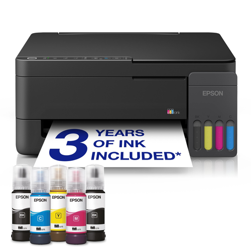 מדפסת בקבוקים Epson EcoTank L3350 משולבת ללא פקס (צבע שחור)