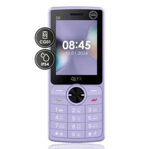 מכשיר סלולר QLYX Q8 דור 4 כשר - צבע לבנדר