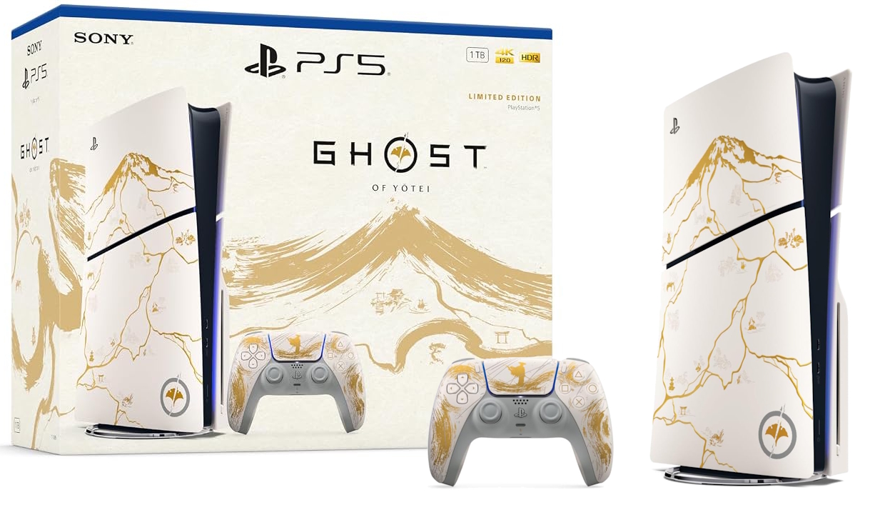 PlayStation 5 Slim Ghost of Yotei Gold Limited Edition Bundle  ישפאר 