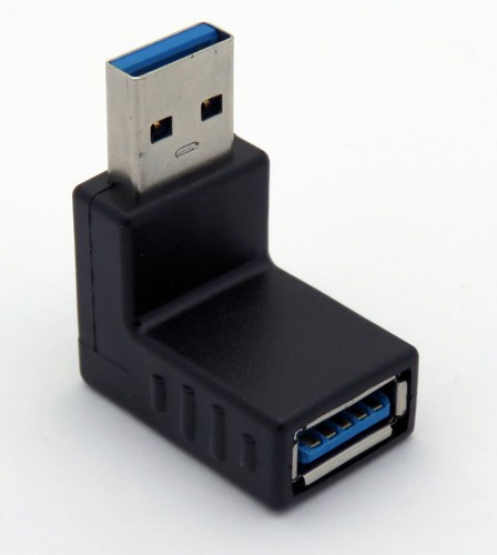 מתאם USB 3.0 זוויתי זכר–נקבה 270 מעלות CMP-USBADAP31