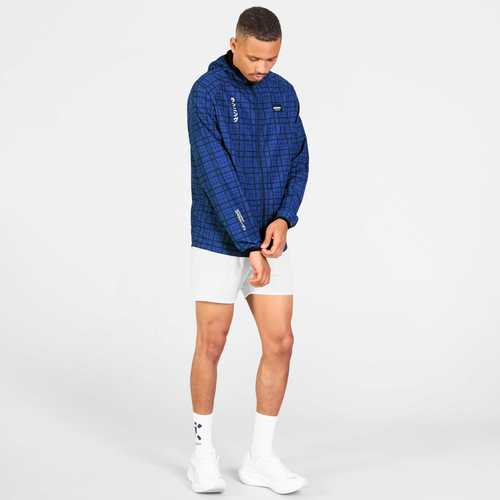 מעיל ריצה Checker pace jacket Blue checker