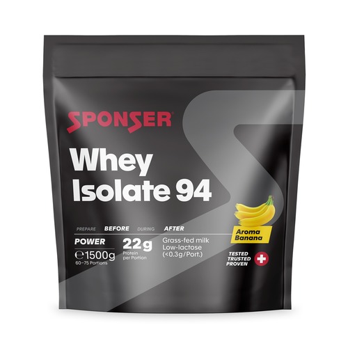 אבקת חלבון Sponser Whey Isolate 
23g Aroma Banana 15000  g