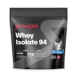 אבקת חלבון Sponser Whey Isolate 
23g Neutral 15000  g