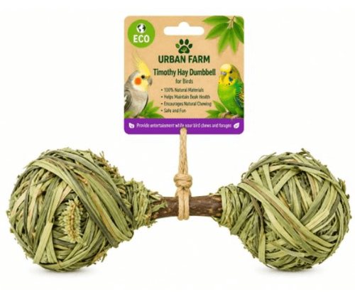 משחק כרסום טימותי בצורת משקולת Urban Farm לארנבים ולמכרסמים