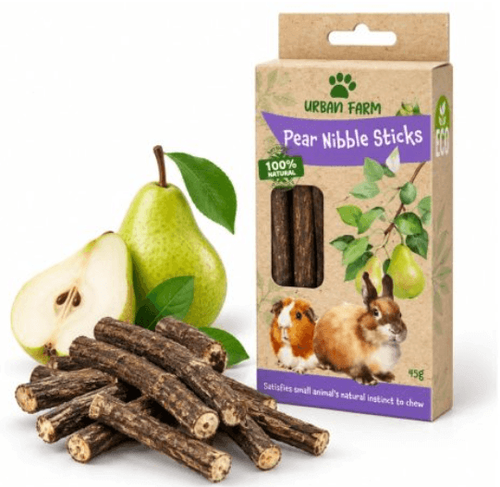 מקלות כרסום מעץ אגס Urban Farm RD-300 למכרסמים ולחיות מחמד קטנות