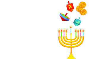 מדבקות מלבניות לחנוכה  18 יח