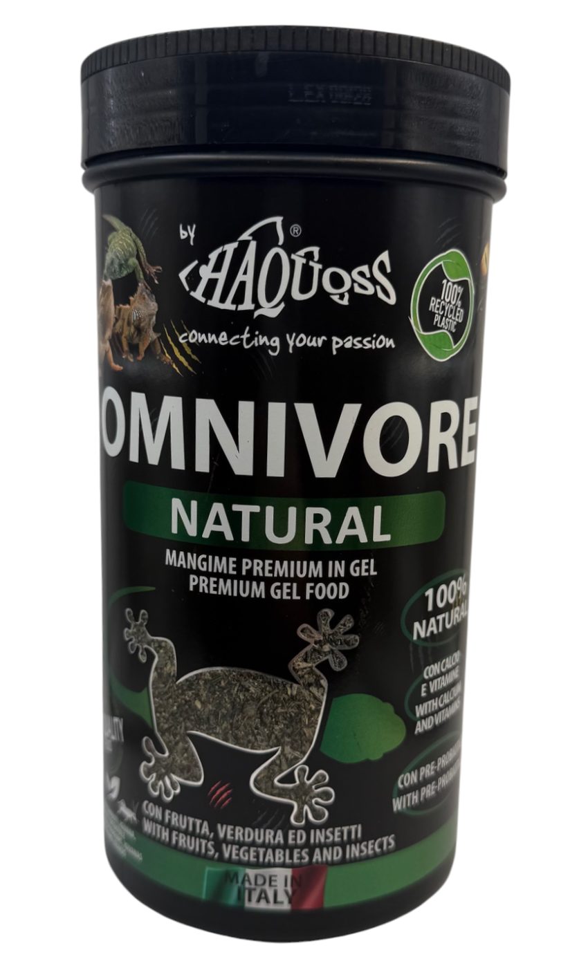 מזון תערובת טבעית (OMNIVORE NATURAL) 360 גרם (1000 מ"ל) לזוחלים אומניבורים או קרניבורים