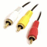 כבל 3xRCA אודיו/וידאו מוזהב, 3 מטר