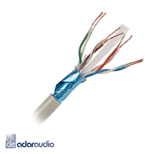כבל רשת FTP CAT6 קשיח מסוכך 100% נחושת, חבילה של 305 מטר