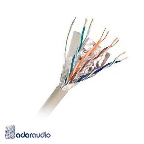 כבל רשת CAT5E קשיח מסוכך 100% נחושת - חבילה של 100 מטר (בלי פלגים)