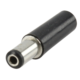 תקע DC 5.5/2.1 אורך 9.5 מ"מ להלחמה לכבל