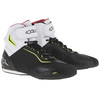 נעלי רכיבה אלפינסטארס שחור / לבן - ALPINESTARS FASTER 2