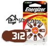 8 סוללות למכשיר שמיעה סוללה Energizer 312 אנרג׳ייזר