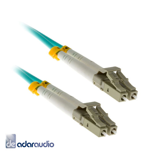 מגשר אופטי מולטימוד OM3 דופלקס LC-LC באורך 1 מטר