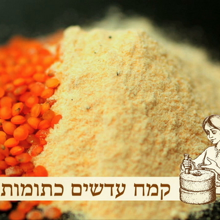 קמח עדשים כתומות/אדומות- 1 קילו