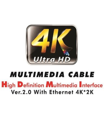 כבל HDMI 2.0V 4K Gold Touch באורך 20 מטר