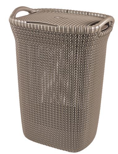 סל כביסה חום 57 סרוג