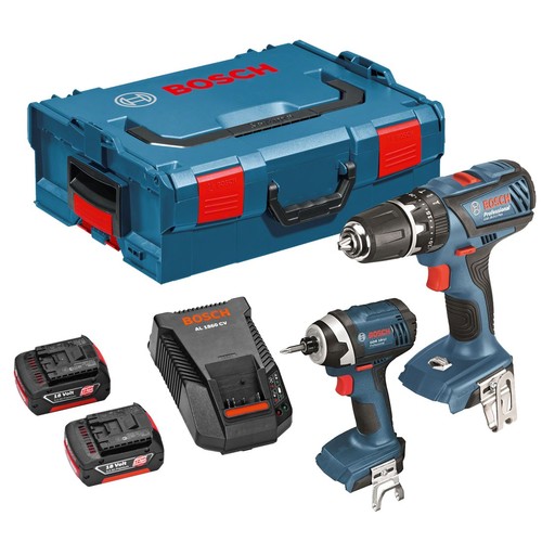 סט 18V אימפקט+מקדחה סוללות 1.5AH+ביטים