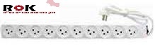 רב שקע 10  כבל עד 3 מטר + מפסק