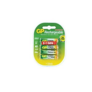 סוללה 1000 GP AAA Rechargeable 950mAh 4pck