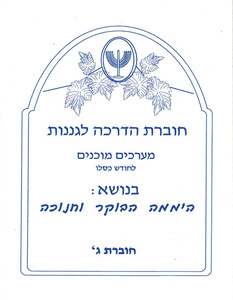 חוברת הדרכה לגננות לחודש כסלו