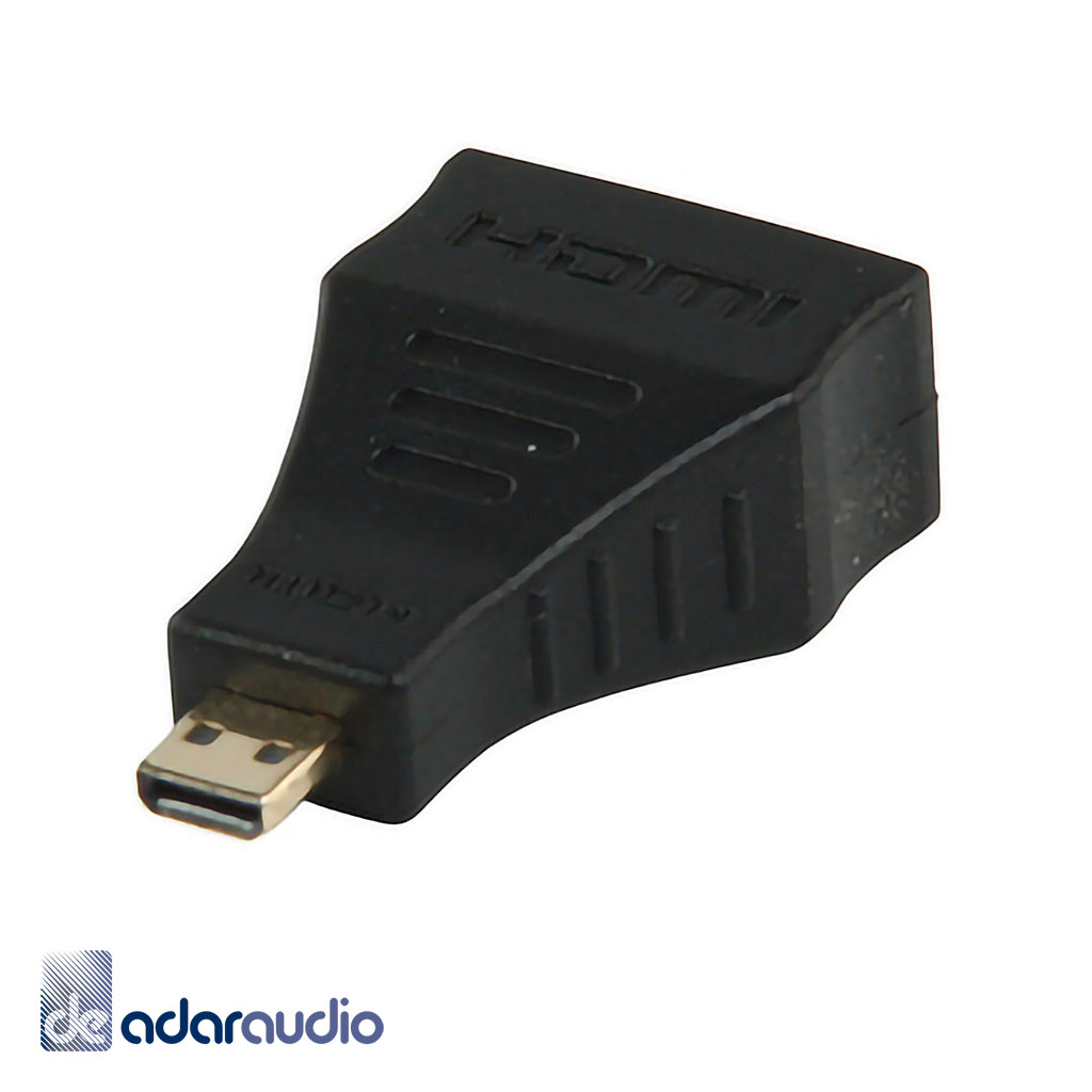 מתאם מיקרו HDMI זכר - HDMI נקבה, מוזהב תומך V1.4