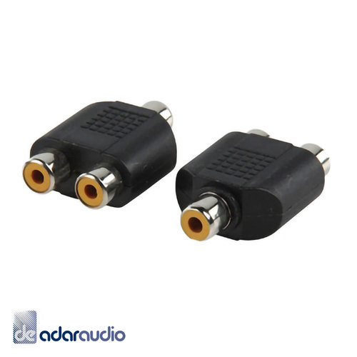 מתאם RCA נקבה - 2xRCA נקבה
