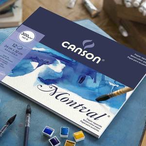 בלוק נייר לציור במים 12 דף | Canson Montval 