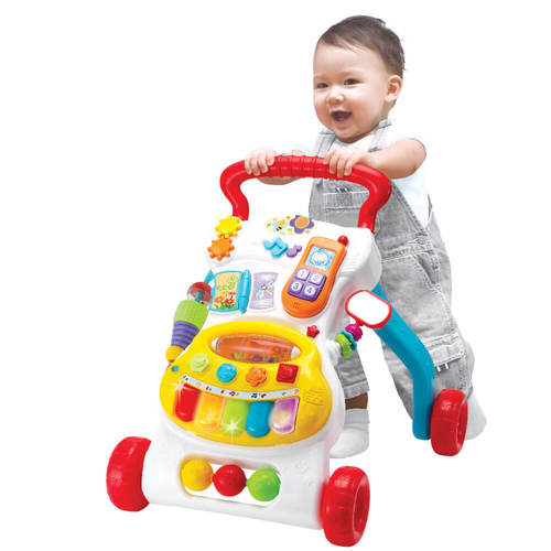 הליכון מוזיקאלי דובר עברית עם מרכז פעילות Winfun