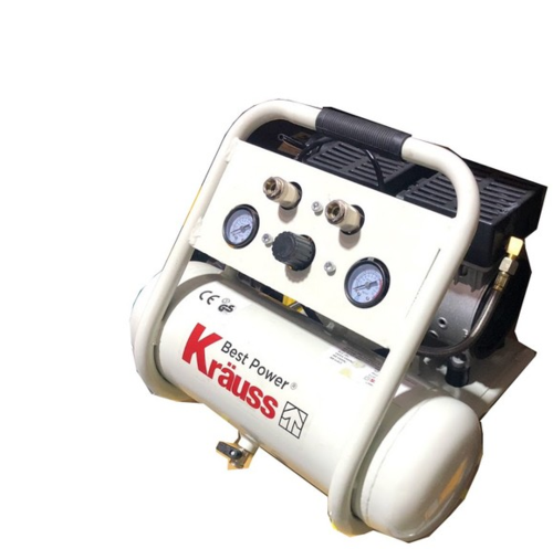 מדחס שקט ללא שמן 6 ליטר KR-1000S KRAUSS