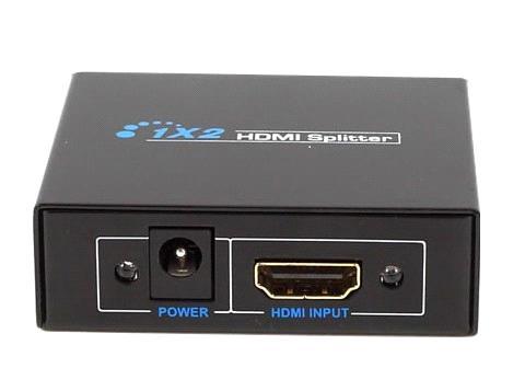 מפצל HDMI V1.4 מוגבר ל-2 מסכים בו זמנית, תומך 4Kx2K + 3D