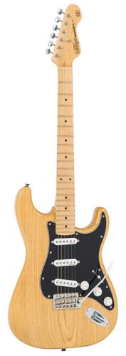 Vintage V6M ReIssued Electric Guitar ~ Natural Ash