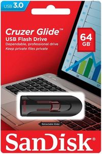 זכרון נייד SanDisk Cruzer Glide USB 3.0 64GB