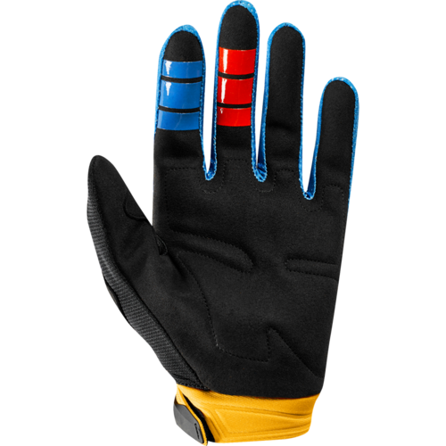 כפפות רכיבה פוקס שחור / צהוב - FOX DIRTPAW CZAR V19 