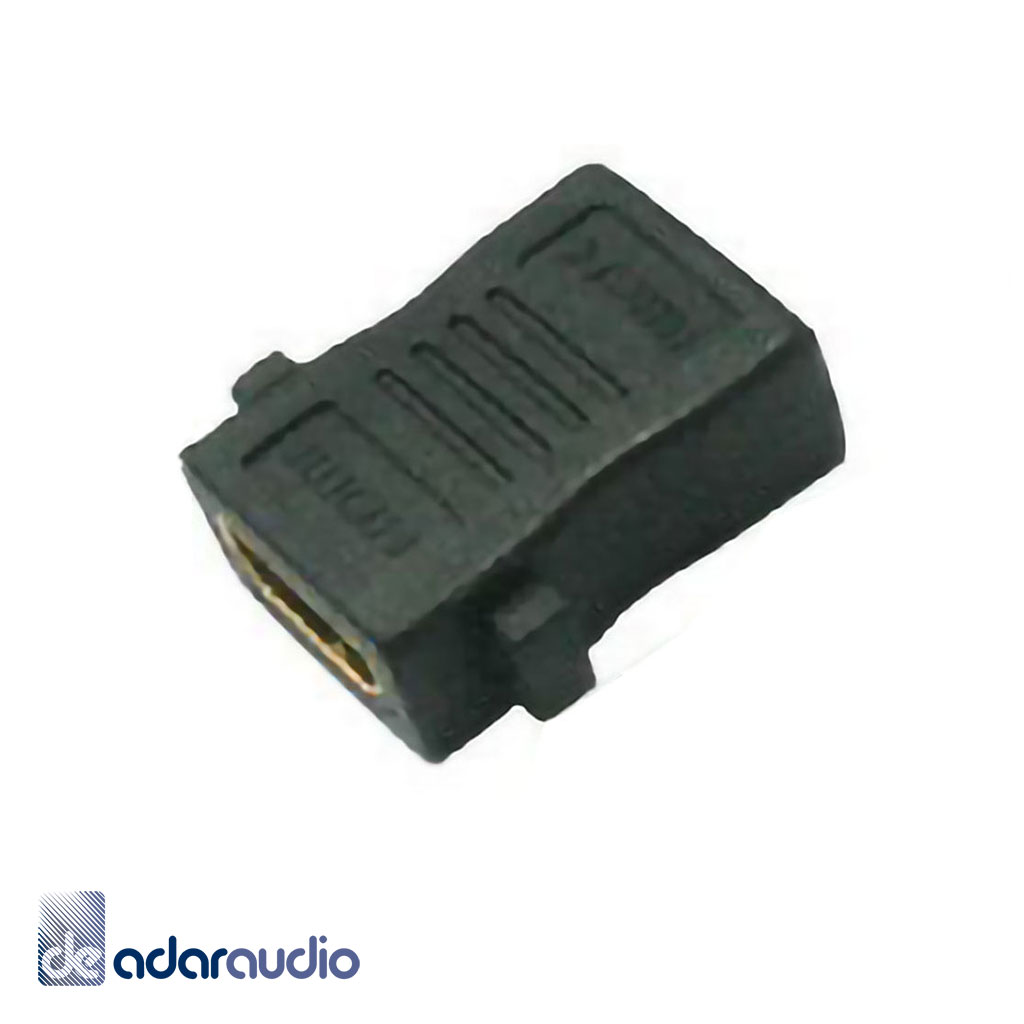 מתאם HDMI נקבה - HDMI נקבה מוזהב לפאנל