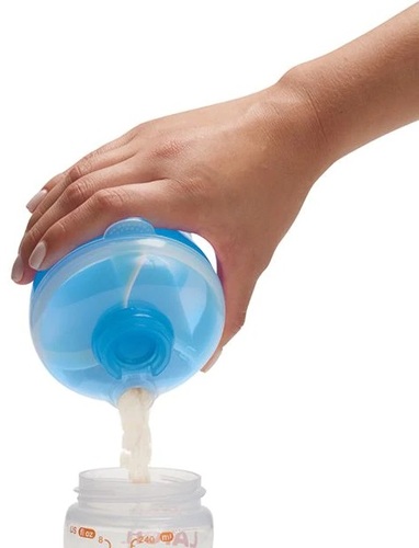 מחלק מנות 3 תאים עם מפריד סיליקון - כחול