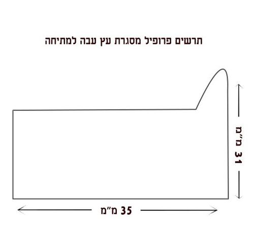 קנווס פשתן גולמי #125 [פרופיל עץ עבה] 