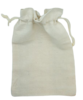 שקיות מבד כותנה עם סגירת שרוכים, 17X12 ס"מ, 20 יחידות