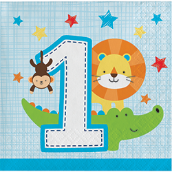 מפיות קוקטייל שנה בכייף בנים 16 יחידות